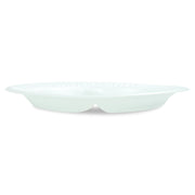 Dart 9CPWCR Concorde Foam Plate – 3-Comp, 9" Dia, White, Pack of 125 (Case of 4)