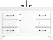 Elegant Kitchen and Bath 54" Single Bathroom Vanity in White