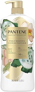 Pantene Essential Botanicals Volumizing Conditioner White Tea and Cucumber, 38.2 fl oz, 1item