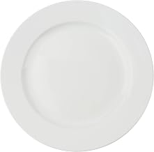 Yanco CA-110 Cambria Round, 10 1/2"" Round Plate, Bright White, China, Pack of 12