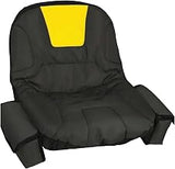 Lawn Mower Seat Cover for Dixie Chopper Blackhawk 2448KW 48" | Oxford Cloth,Durable,Comfortable,with Side Storage Pockets,Reflective Strip,Rear Mesh Pocket