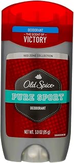 Old Spice Red Zone Deodorant Solid, Pure Sport 3 oz (Pack of 10)