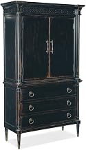 Hooker Furniture Charleston Wood Jewelry Armoire in Black Cherry Finish