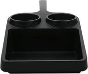G.E.T. 16 3/4" x 8.7" Black ABS Rectangular Plastic Serving Trays