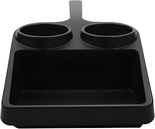 G.E.T. 16 3/4" x 8.7" Black ABS Rectangular Plastic Serving Trays