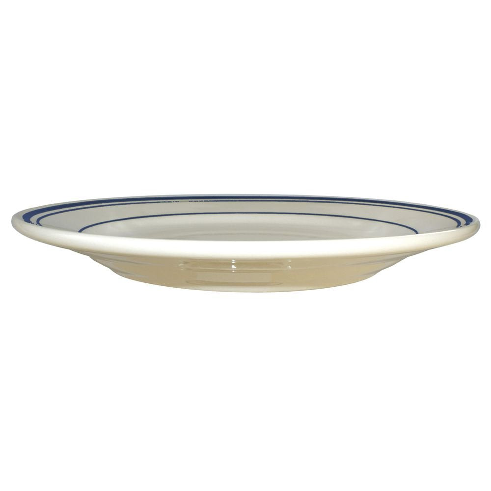 Catania Warm White Stoneware Dinner Plate - 9 3/4" Dia by INTERNATIONAL TABLEWARE – Large, Stoneware, Warm White, Pack of 24, Model CT-9