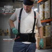Ergodyne Black / Medium (Pack of 1) / Elastic Back Support Brace Back Braces