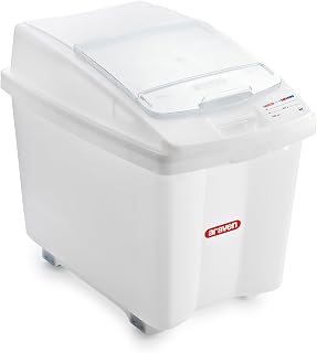 Araven Ingredient Bin, Storage Container for Large Quantity Ingredients, Use in Commercial or Home Kitchen, 26 Gallons, 2 Count, White