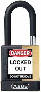 ABUS Keyed Padlock, Open, Rectangular Steel Body, Hardened Steel Shackle, 3/4 in W 20040-1 Each