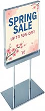 Azar Displays 104563 Elite Series Medium Acrylic Block Sign Holder, 8.5"" x 11" Graphic Size Pack of 1