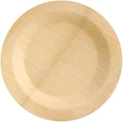 PacknWood 210BVNER9RD2 9.1 x 0.7 in. Bamboo Veneer Round Plate - 100 Piece