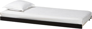 Baxton Studio Lucera Trundle Underbed Low Profile Rolling Base Twin Black