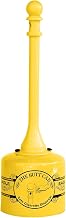 Eagle Cigarette Butt Receptacle, 5 Gallon Capacity, Yellow
