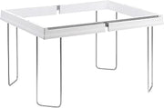 SMEAD Hanging File Folder Frames, Adjustable, 13” W x 9.25” H x 16”-24” L, White and Silver, Letter Size (64851)