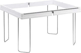 SMEAD Hanging File Folder Frames, Adjustable, 13” W x 9.25” H x 16”-24” L, White and Silver, Letter Size (64851)