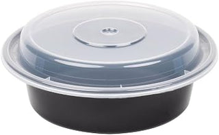 Newspring Versatainer Round Microwaveable Container, 16 Ounce - 150 per case.