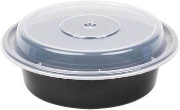 Newspring Versatainer Round Microwaveable Container, 16 Ounce - 150 per case.
