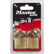 Master Lock 30mm 4-Pin - Keyed Alike x 2 / Classic,Brass / Modern Combination Padlocks
