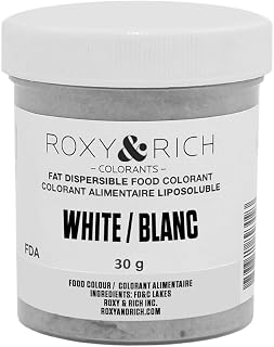 Roxy & Rich Fat Dispersible Food Coloring, 30 Grams White