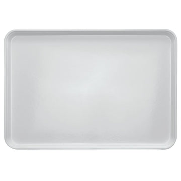 White Fiberglass Market Display Tray - 26" L x 18" W x 1" H by HUBERT – 26" x 18" x 1", Plastic, White, Model 99511190423