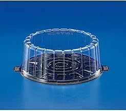Inline Plastics EZ Open Single Layer Cake Container with Dome Lid Clear, 8" | 100/Case