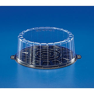 Plastics EZ Open Single Layer Cake Container with Dome Lid Clear by Inline – 8", PETE, Clear, Pack of 100, Model 1008SBK