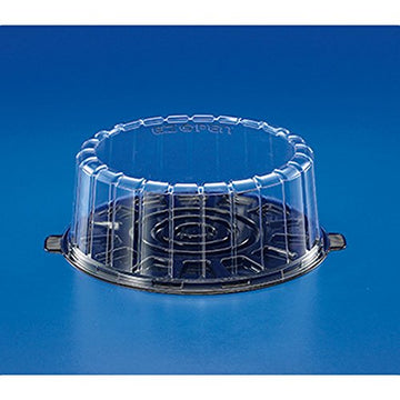 Plastics EZ Open Single Layer Cake Container with Dome Lid Clear by Inline – 8", PETE, Clear, Pack of 100, Model 1008SBK