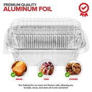 Stock Your Home Pans + Lids / 30 Pack / Silver Loaf Pans