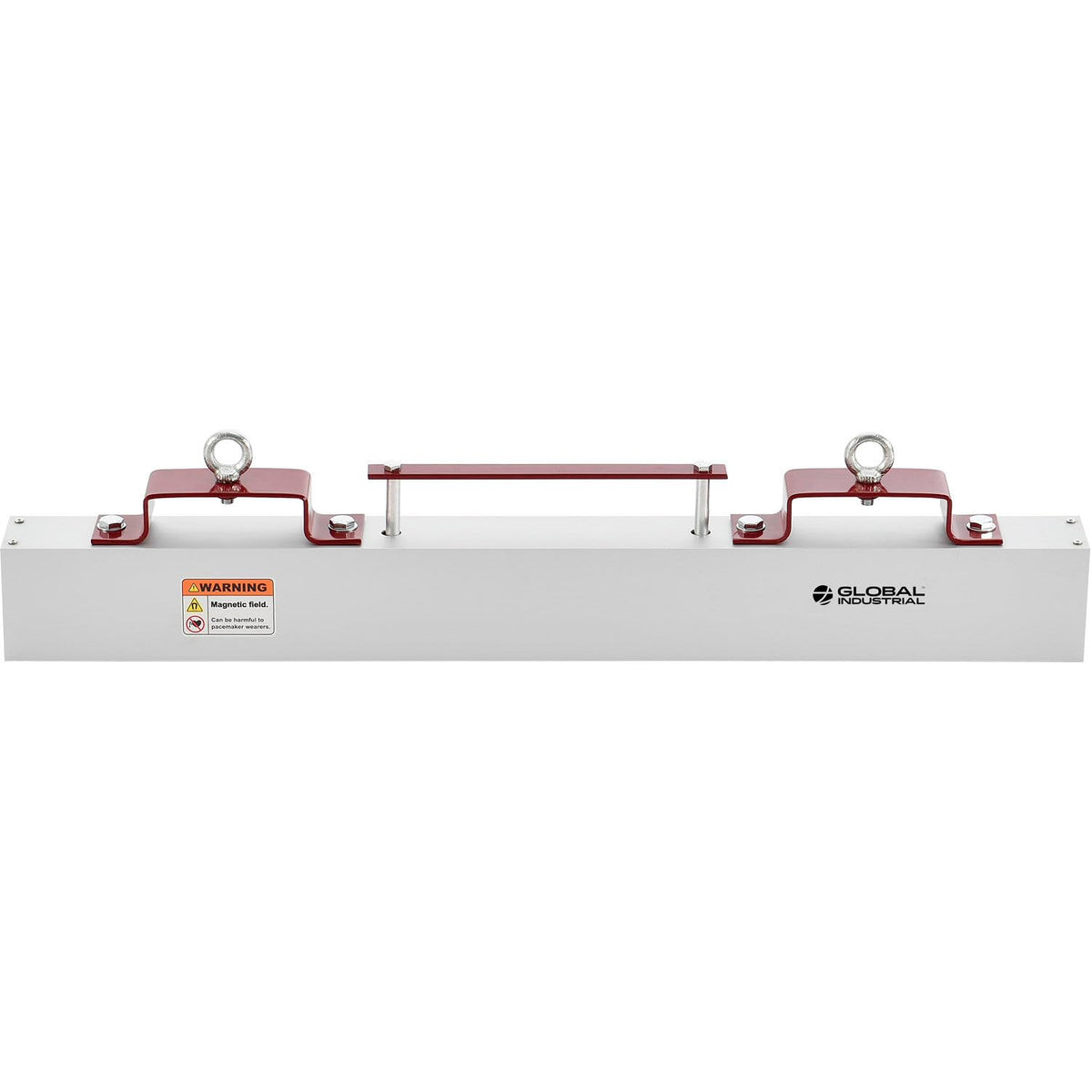 36"W Hang-Type Magnetic Sweeper With Forklift Hanger by Global Industrial – 3"L x 36"W x 3"H, Silver, Model 113136
