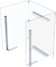 Global Industrial Clear Plastic Protective Shield for Mobile Computer PC Cart 695436