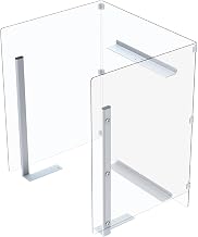 Global Industrial Clear Plastic Protective Shield for Mobile Computer PC Cart 695436