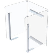 Clear Plastic Protective Shield for Mobile Computer PC Cart by Global Industrial – 23 inches (W) x 20 inches (L) x 26.5 inches (H), Plastic, Clear, Model TT-2020