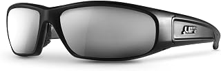 Lift Safety ESH-15MKSR Switch Safety Glasses, Matte Black/Silver Revo