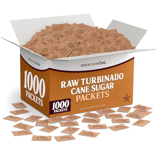 Stock Your Home Brown / 0.04 Ounce (Pack of 1000) / 1000 White Granulated Sugar