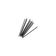 6BPBK6500 6" BLACK FAT STRAW CASE OF 3000