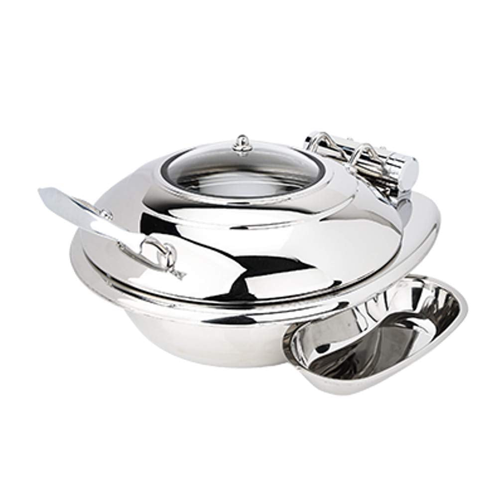 Crown Collection 4 Quart Induction Chafing Dish by Eastern Tabletop – Stainless Steel, Model 3939G