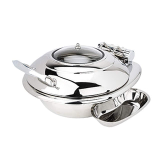 Crown Collection 4 Quart Induction Chafing Dish by Eastern Tabletop – Stainless Steel, Model 3939G