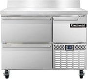 CFA43-BS-D Freezer Base Worktop Unit, 43" W, With Backsplash & Drawers