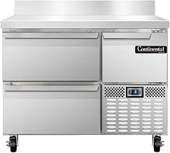 CFA43-BS-D Freezer Base Worktop Unit, 43" W, With Backsplash & Drawers