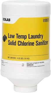 Ecolab Low Temp Laundry Solid Destainer 4 lb (Case of 2)