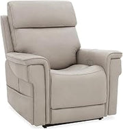 Lyra Lift Chair with Power Recline Headrest and Lumbar in Gray Leather
