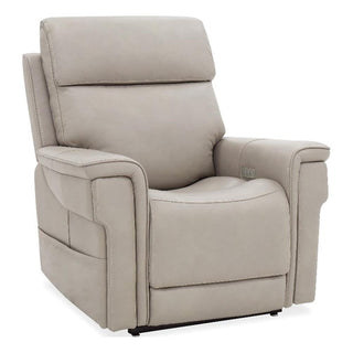 Lyra Lift Chair with Power Recline Headrest and Lumbar in Gray Leather by Hooker Furniture Corporation – unspecified, Leather, Grey, Model RC622-PHLL4-091