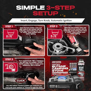 Chef Master Stove Only / Black / 1 Camping Stoves