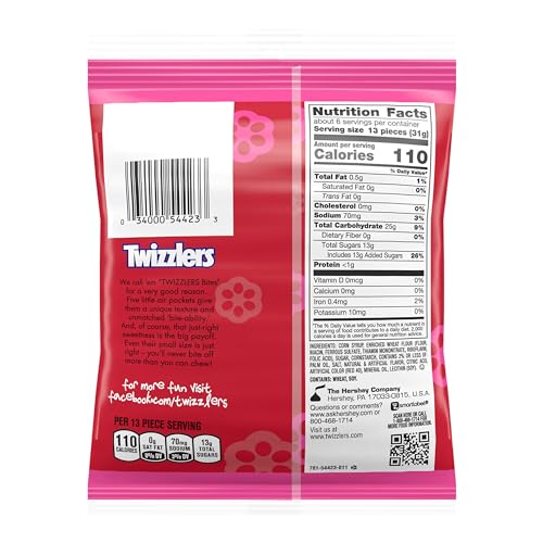 Twizzlers Cherry / 7 Ounce (Pack of 12) / Cherry Bites, 7 Ounce Packet (Pack of 12) Licorice