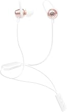 Wicked Audio Bandido Wireless — Bluetooth Earbuds with Microphone and Track Control — Wireless Headset with Metal Housing, Loop and Fin Attachments and Enhanced Bass — Rose Gold