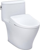 TOTO WASHLET®+ Nexus® 1G® One-Piece Elongated 1.0 GPF Toilet with S7A Contemporary Bidet Seat, Cotton White - MW6424736CUFG#01