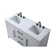 Grey Millie Bathroom Vanity by by Elegant Lighting – Solid wood and MDF, Gray, Model VF29354DGR
