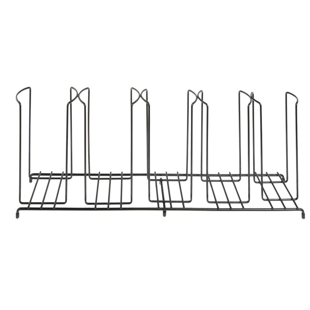 Cup and Lid Organizer by DISPENSE-RITE – 5 sections, Metal, Black, Model WR-5