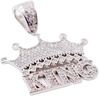 Sterling Silver King Crown Pendant