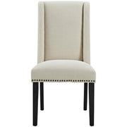 Beige Fabric Dining Chair with Comfortable Backrest by Furnifact – Beige